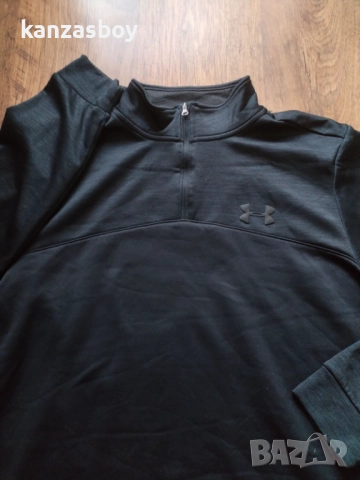 Under Armour UA Storm Armour Fleece® ¼ Zip - страхотна мъжка блуза КАТО НОВА Л, снимка 4 - Блузи - 52552970