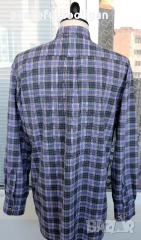 Gant Foxhunt Poplin Long Sleeve Shirt -страхотна мъжка риза с дълъг ръкав размер L/XL, снимка 8 - Ризи - 49034119