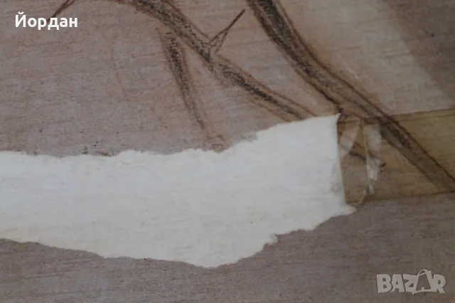 Стара картина върху дебел картон , снимка 10 - Картини - 50223874