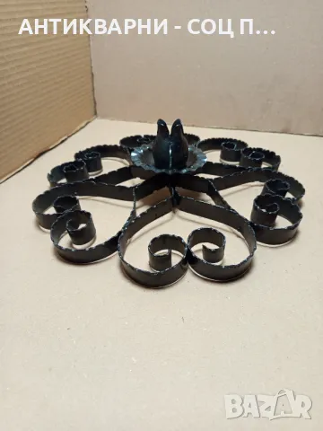 Стар Ръчно Кован Метален Орнамент., снимка 7 - Антикварни и старинни предмети - 49276872