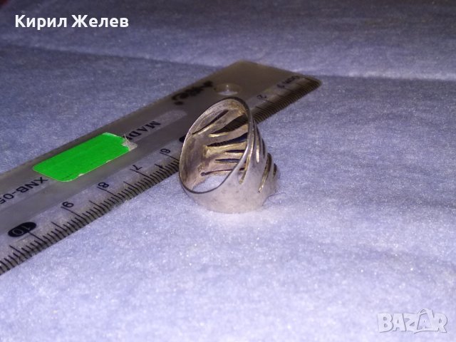 ЕФЕКТЕН АЖУРЕН МОДЕН СРЕБЪРЕН АРТ ПРЪСТЕН СРЕБРО 925 МАЙСТОРСКИ 36120, снимка 13 - Пръстени - 39471387