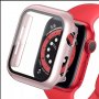 Матов Кейс + Стъклен Протектор за Apple Watch 6 SE 5 4 40mm 44mm 3D 5D, снимка 2