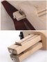 Дървен инструмент за рязане на кожени ленти, кожарски, сарашки, 5 ножа, снимка 13