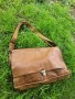 messenger bag ЕСТЕСТВЕНА кожа, кафява чанта работна( лаптоп, документи), снимка 9