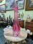 Уникална много красива антикварна белгийска кристална ваза Val Saint Lambert , снимка 5