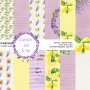 Дигитална хартия дизайнерска скрапбук хартия "Лавандула и лимон Lavender and lemon"