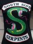 Нова дамска тениска с дигитален печат на сериала RIVERDALE, Southside serpents, снимка 7