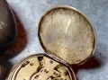 Старинен ШВЕЙЦАРСКИ СРЕБЪРЕН ДЖОБЕН ЧАСОВНИК ВИСОКА ПРОБА СРЕБРО Ръчна РЕТРО ОРНАМЕНТИКА РЯДЪК 46497, снимка 11