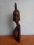 Африканска Ръчно Изработена Дървена Статуетка от Червено Дърво 1994 г. Того, снимка 4