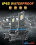 LED Диодни крушки за фарове- 9006/HB4, DC 12V, 10600LM, 6500K., снимка 7