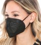 KN95/ FFP2 Черни предпазни маски за лице, снимка 1 - Медицински консумативи - 31146264