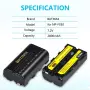 Литиева батерия NP-F550, 7.2V, 2800mAh, снимка 3