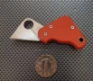 Мини джобно ножче с клипс за колан дизайн тип Spyderco 20х80, снимка 2