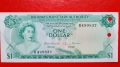 Банкнота 1 долар Бахама 1968, снимка 1