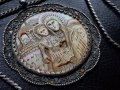 Сребърна 84 Царска Русия 1890 нагръдна Икона панагия кръст, снимка 5