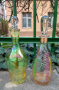 Стъклени , цветни бутилки за напитки от СОЦА. , снимка 1 - Антикварни и старинни предмети - 44715467