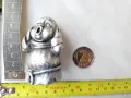 Фигура,маркирана,Италия,монах пеещ,винтидж,Italy, Pewter, снимка 6