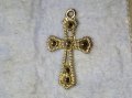 ПОСРЕБРЕН АЖУРЕН КРЪСТ от БЛАГОРОДНА СТОМАНА в СТАРИНЕН СТИЛ 40316, снимка 4
