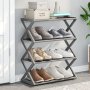Компактна етажерка за обувки на 4 нива , Органайзер за обувки Shoe Rack, снимка 3