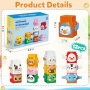 Нови Детски образователни блокчета с животни Montessori 1-3 г играчка, снимка 7