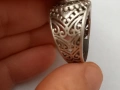 Четири броя мъжки сребърни пръстена, снимка 16