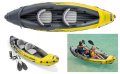Нов надуваем двуместен каяк Intex Explorer K2 с помпа 2 ауминиеви гребла и сак , снимка 10