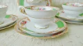 Английски порцеланови тройни сетове на Jackson & Gosling от периода 1919-1930г., снимка 2