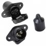 Букса за ремарке Automat, Женска, 3 PIN, 68mm, 6-24V, Черен, снимка 3