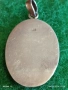 Класически сребърен медальон с натурален СЕДЕФ майсторска ръчна изработка 41953, снимка 5