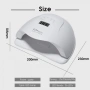 Професионална UV/LED Лампа за Маникюр SUN 120W – Ултра мощна, за две ръце, с 36 Диода и LCD Дисплей, снимка 5