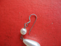 Уникални сребърни обеци обици с перли 925, снимка 4