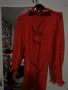Оранжево-червена дамска рокля , снимка 2