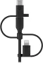 Универсален кабел Belkin -3-в-1- USB-C, Lightning, Micro-USB кабел за зареждане, снимка 4