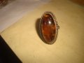 СТАРИНЕН МЕЛХИОРЕН КЕХЛИБАРЕН АРТ ДЕКО ЮВЕЛИРЕН ПРЪСТЕН 100% НАТУРАЛЕН БАЛТИЙСКИ КЕХЛИБАР 12426, снимка 10