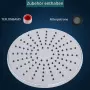 20 см кръгъл душ тип „Rain“ с високо налягане от ABS – хромиран НОВО, снимка 3