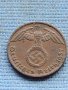 Монета 1 райхсфенинг 1937г. Германска империя с свастика 34841, снимка 4