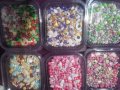 Захарни поръски микс перли перлички сърца бонбони захарна поръска sprinkles, снимка 1 - Други - 38711053