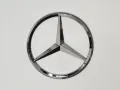 Задна емблема за багажник Мерцедес - сребриста/черна, снимка 1