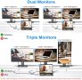 Нова USB C докинг станция двоен монитор 14 в 1 многопортов адаптер, снимка 3