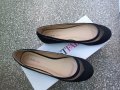 Дамски /детски обувки тип балеринки Just Fabulous, нови, с кутия, черни, снимка 1 - Дамски ежедневни обувки - 38038948