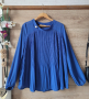 Синя блуза солей PALA D'ORO , снимка 1 - Блузи с дълъг ръкав и пуловери - 44685228