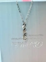 Сребърно колие с мойсанит (Диамант) 0.7 карата, снимка 5