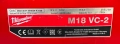 Milwaukee M18 VC-2 - Акумулаторна прахосмукачка 18V, снимка 10