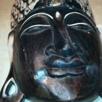ГОЛЯМА маска стенна от дърво Буда декорирана 0311202206, снимка 3 - Колекции - 30664495