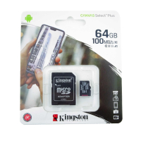 MicroSD KINGSTON Canvas Select Plus Карта Памет 64GB, 100MB/s, снимка 1 - Други - 44631977