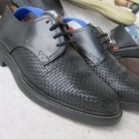 плетени обувки LLOYD®, 3х100% естествена кожа отвън и отвътре+естествен гьон подметка, 39 - 40, снимка 4 - Ежедневни обувки - 37860511