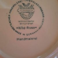 Подложни чинии - ръчно рисувани с релефен декор. Марка -"Villeroy & Boch",серия -"Wild Rose"-2бр., снимка 9 - Чинии - 38654762
