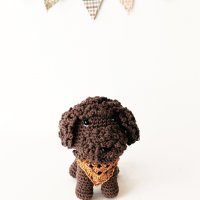 Плетена играчка кученце, подарък за момче, амигуруми, играчка ръчна изработка, снимка 5 - Други - 40227642
