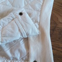 Polo Ralph Lauren Equestrian Vest Suede Trim White Quilted Full Zip - страхотен дамски елек , снимка 10 - Елеци - 42925510