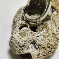 Невероятно красив сребърен пръстен , обсипан от изкрящи циркони , размер 18, снимка 4 - Пръстени - 40738211